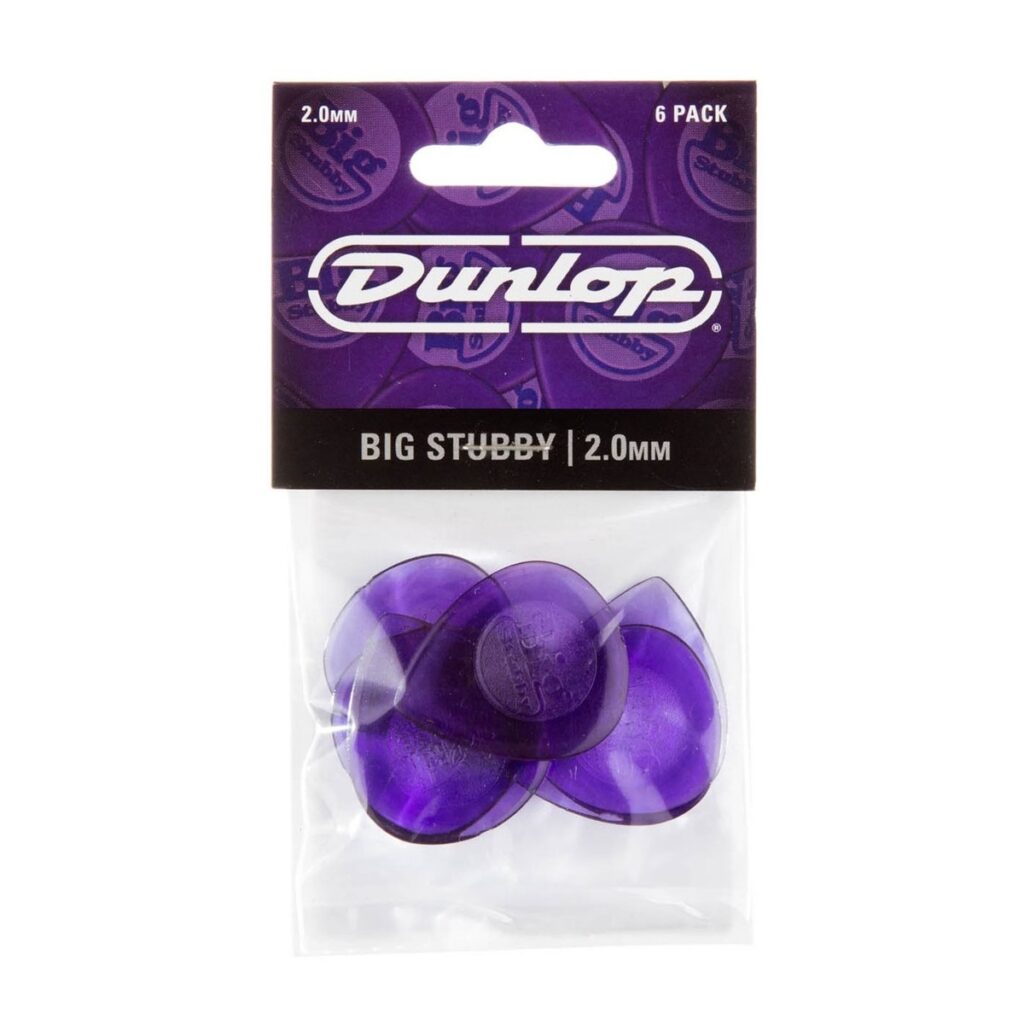 Dunlop Big Stubby 2.00mm 6 Pick Pack