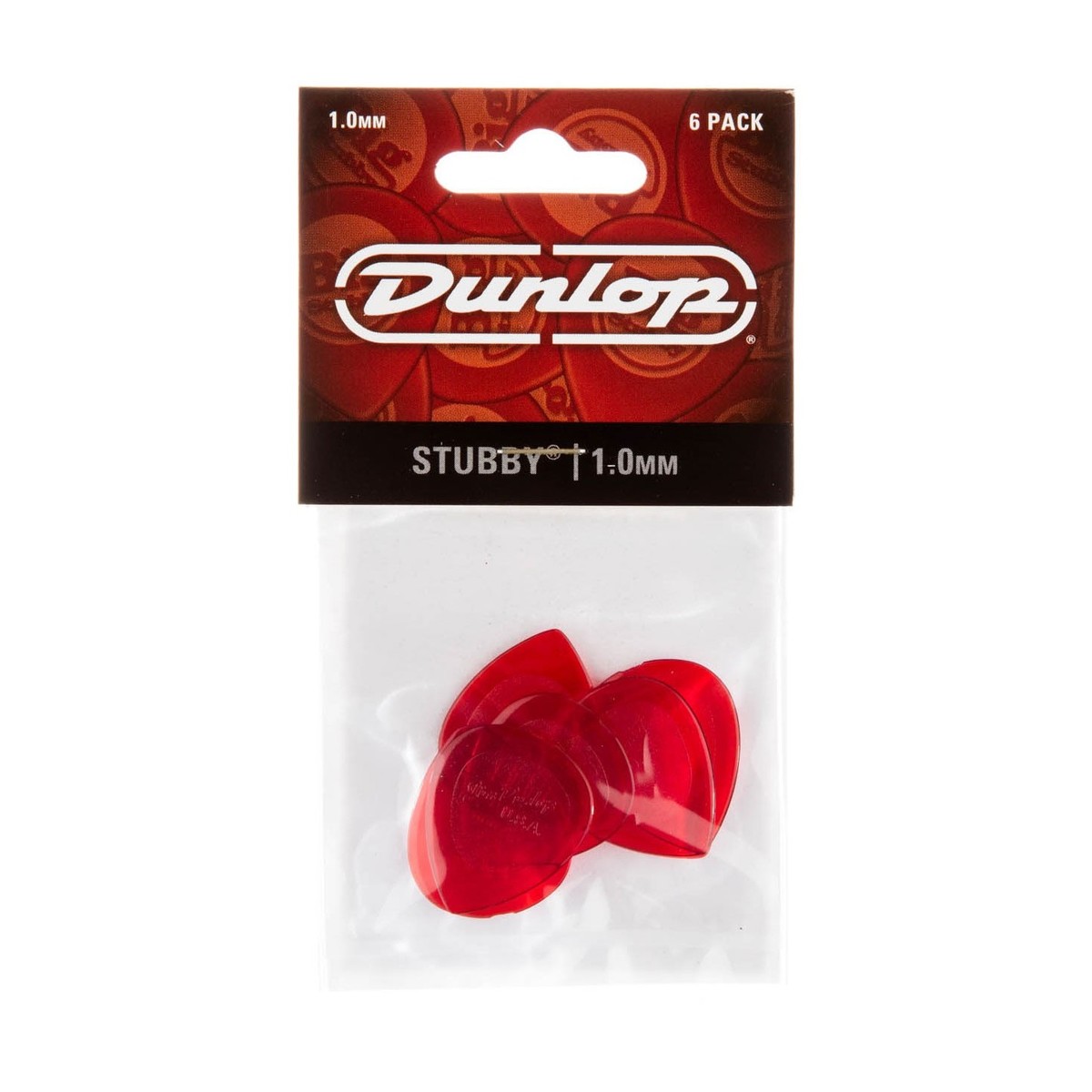Dunlop Stubby 1.00mm 6 Pick Pack - Image 3