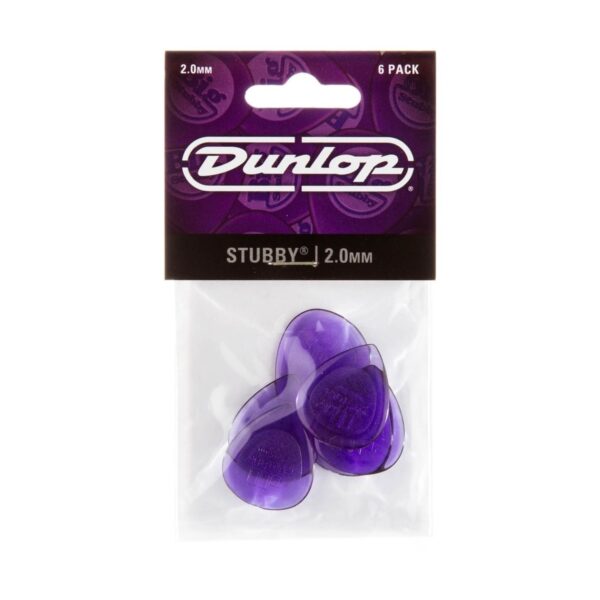 Dunlop Stubby 2.00mm 6 Pick Pack - Image 3