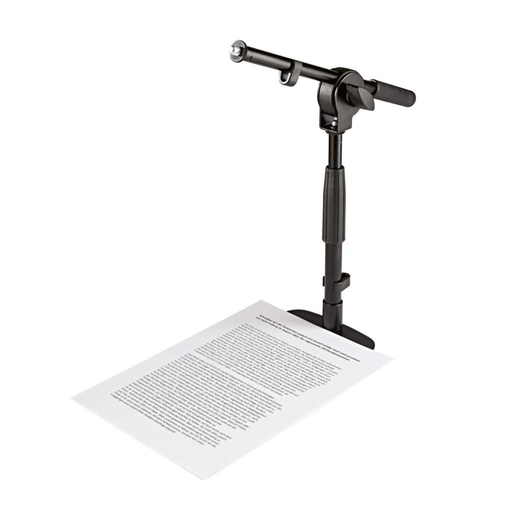 K&M 25995 Table/Floor Microphone Stand Black