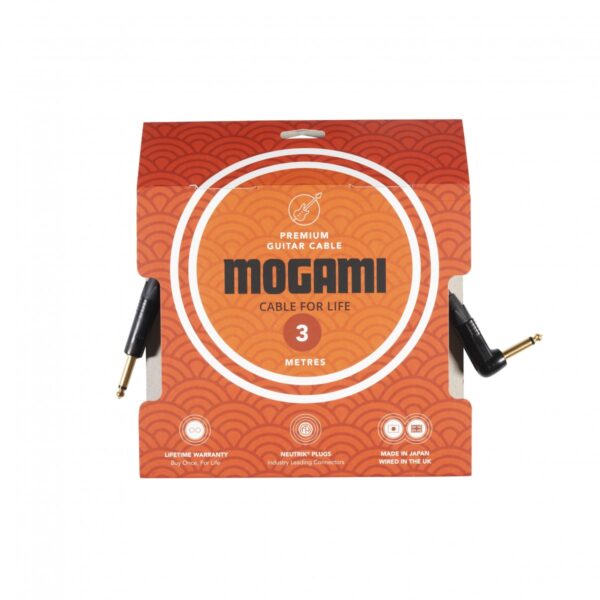 Mogami Premium Instrument Cable (Straight & Angled Jack) 3m - Image 1