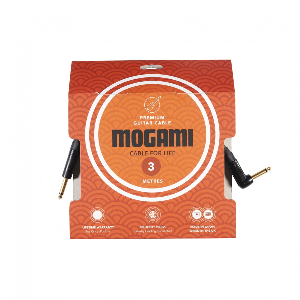 Mogami Premium Instrument Cable (Straight & Angled Jack) 3m - Image 1