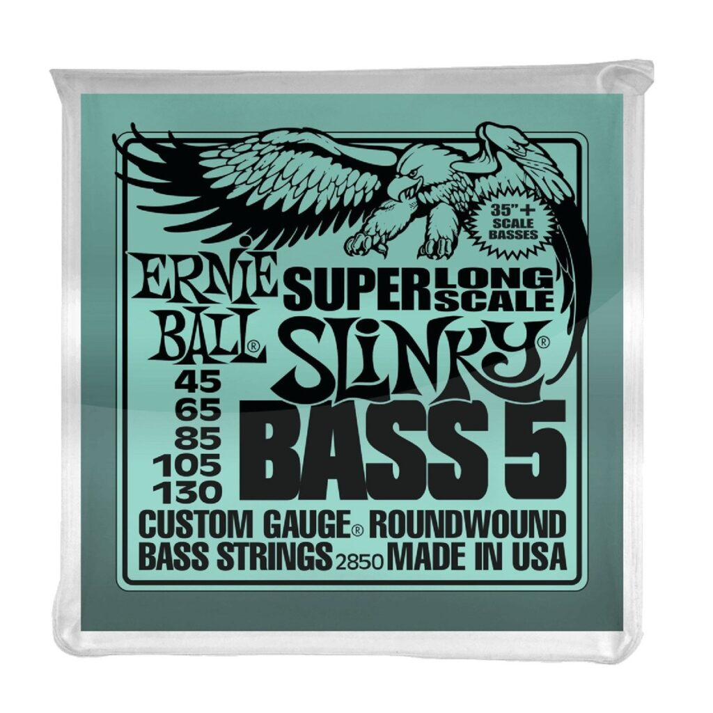 Ernie Ball 2850 Slinky Super Long Scale 5 String Bass Set 45-130
