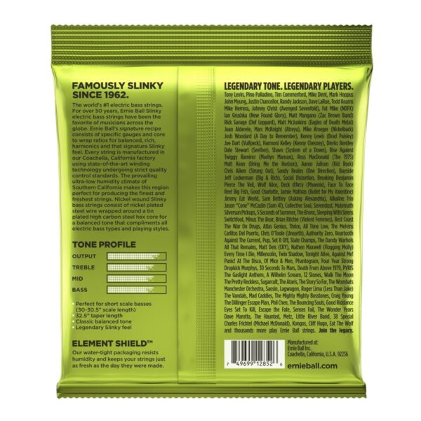 Ernie Ball P02852 Regular Slinky Short Scale Bass Set 45-105 - Image 2