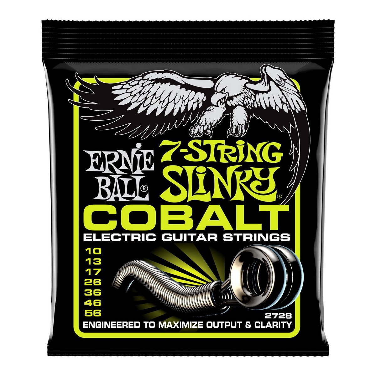 Ernie Ball 2728 Cobalt Slinky 7 String Set 10-56 - Image 1