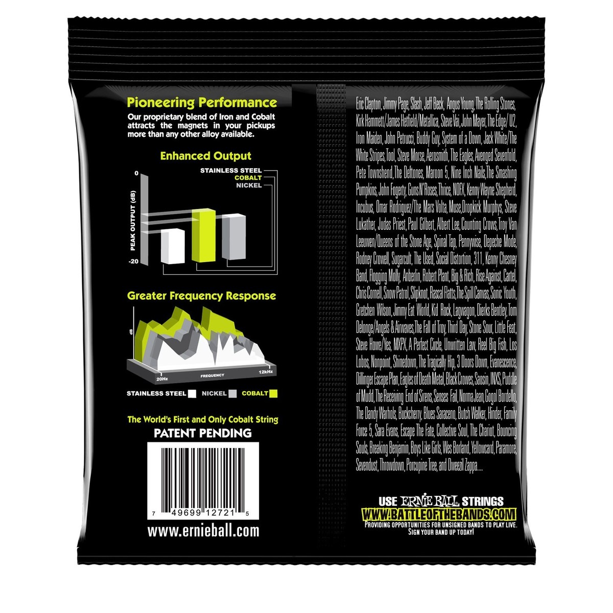 Ernie Ball 2728 Cobalt Slinky 7 String Set 10-56 - Image 2