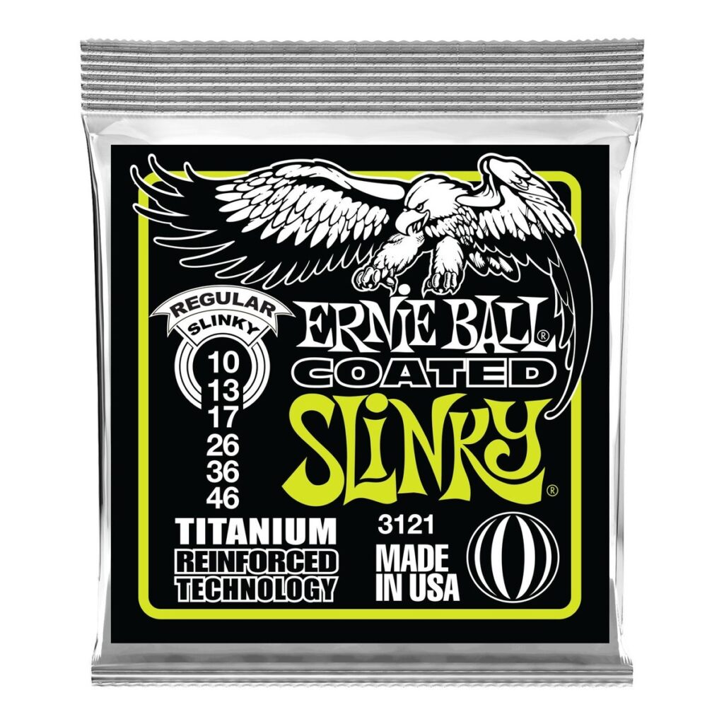 Ernie Ball 3121 Regular Slinky Coated Titanium Set 10-46