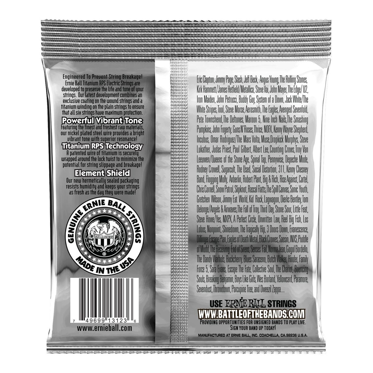 Ernie Ball 3123 Super Slinky Coated Titanium Set 9-42 - Image 2