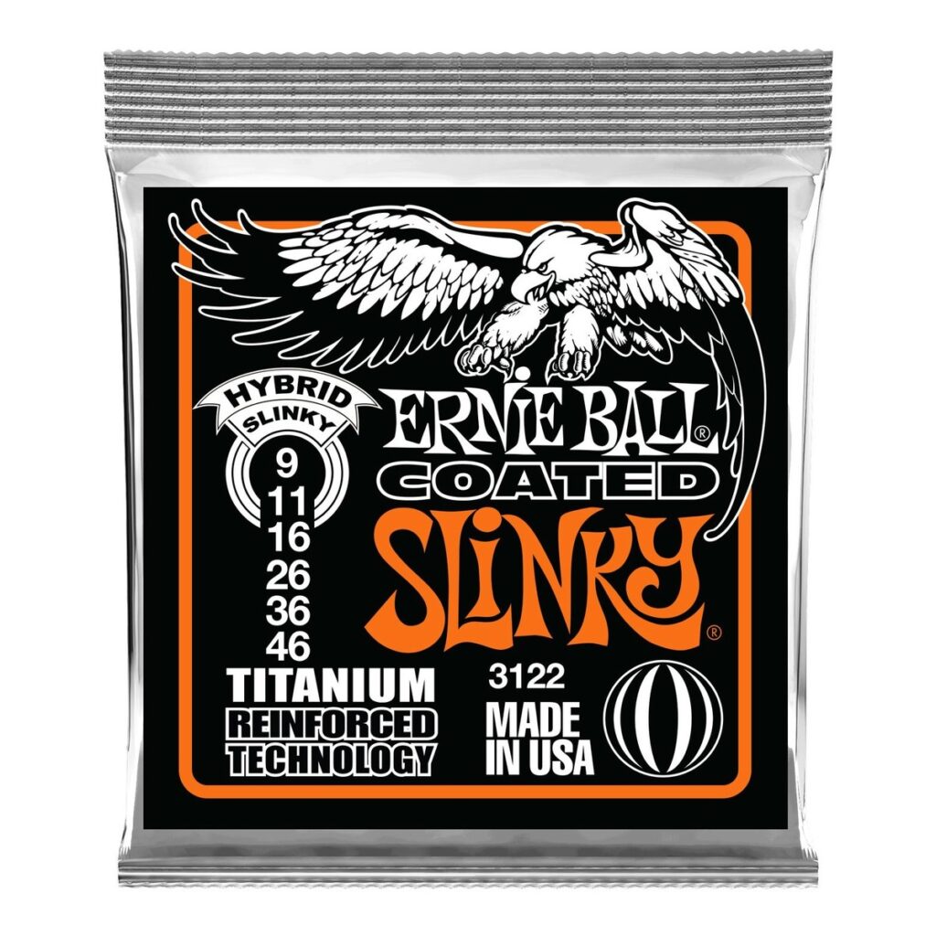 Ernie Ball 3122 Hybrid Slinky Coated Titanium Set 9-46