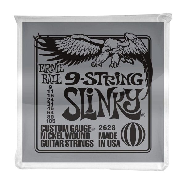 Ernie Ball 2628 Slinky Nickel Wound 9 String Set 9-105 - Image 1