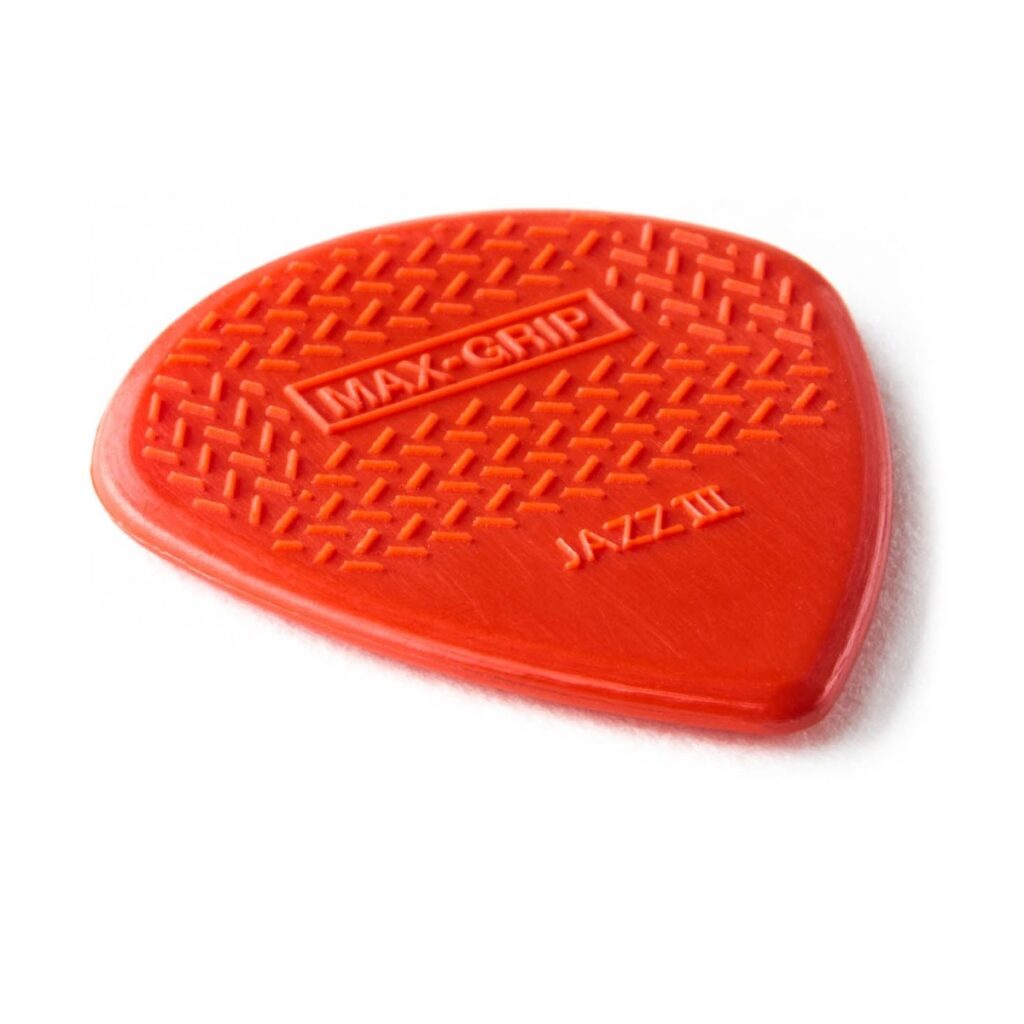 Dunlop Nylon Max Grip Jazz III Red 1.38mm 6 Pack