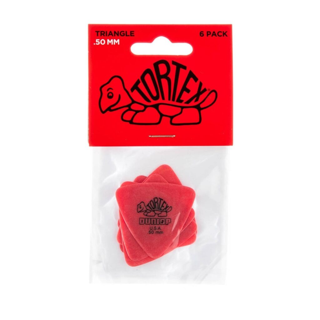 Jim Dunlop Tortex Triangle 0.50mm 6 Pick Pack