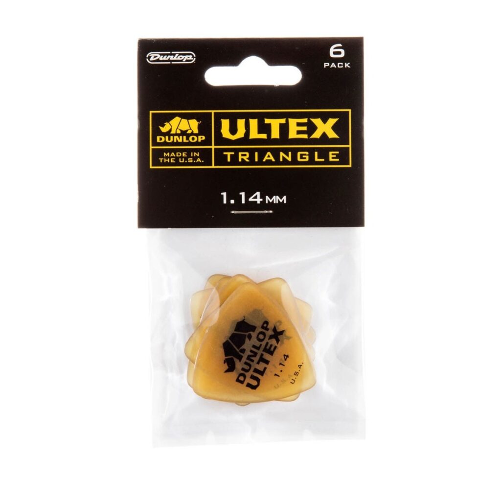 Dunlop Ultex Triangle 1.14mm 6 Pick Pack
