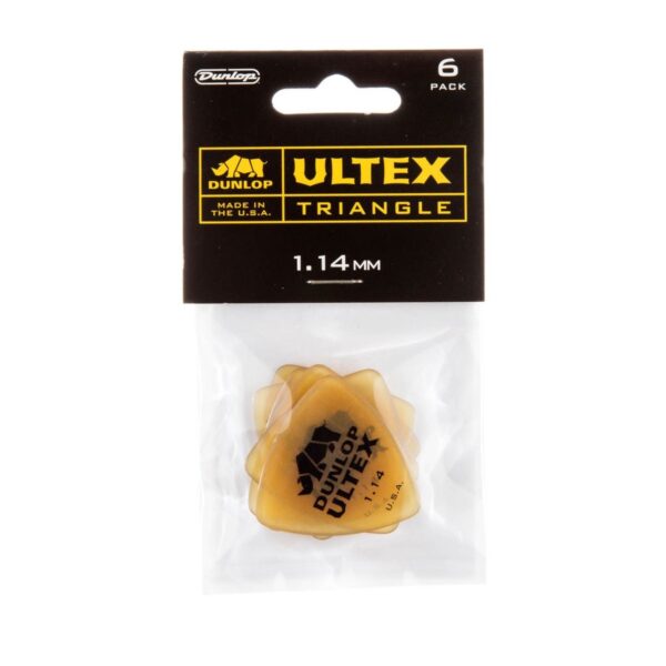 Dunlop Ultex Triangle 1.14mm 6 Pick Pack - Image 3