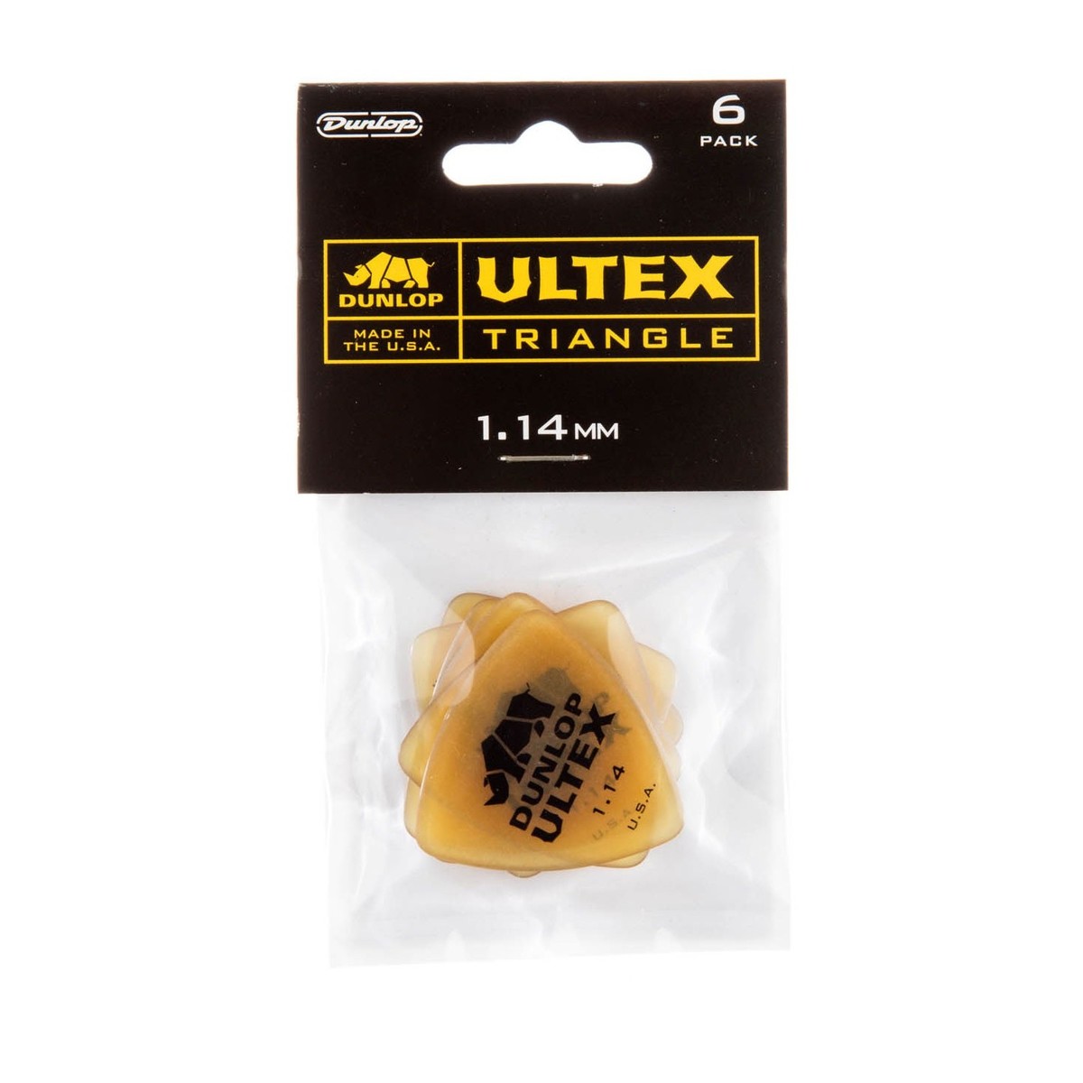 Dunlop Ultex Triangle 1.14mm 6 Pick Pack - Image 3