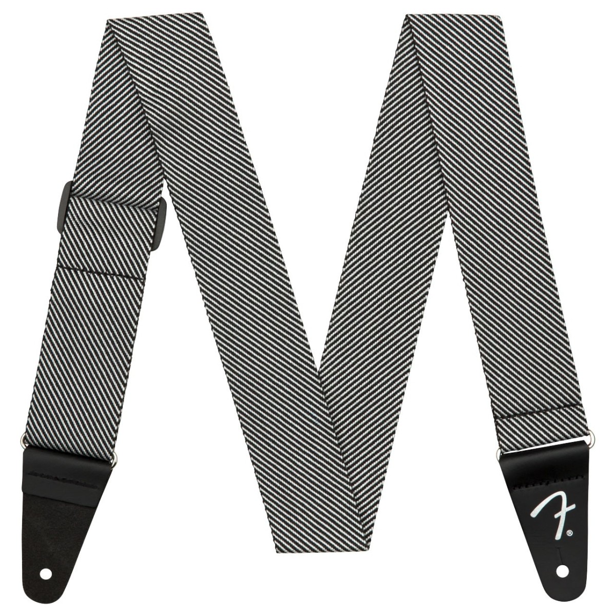 Fender 2" Modern Tweed Strap White and Black Tweed - Image 1