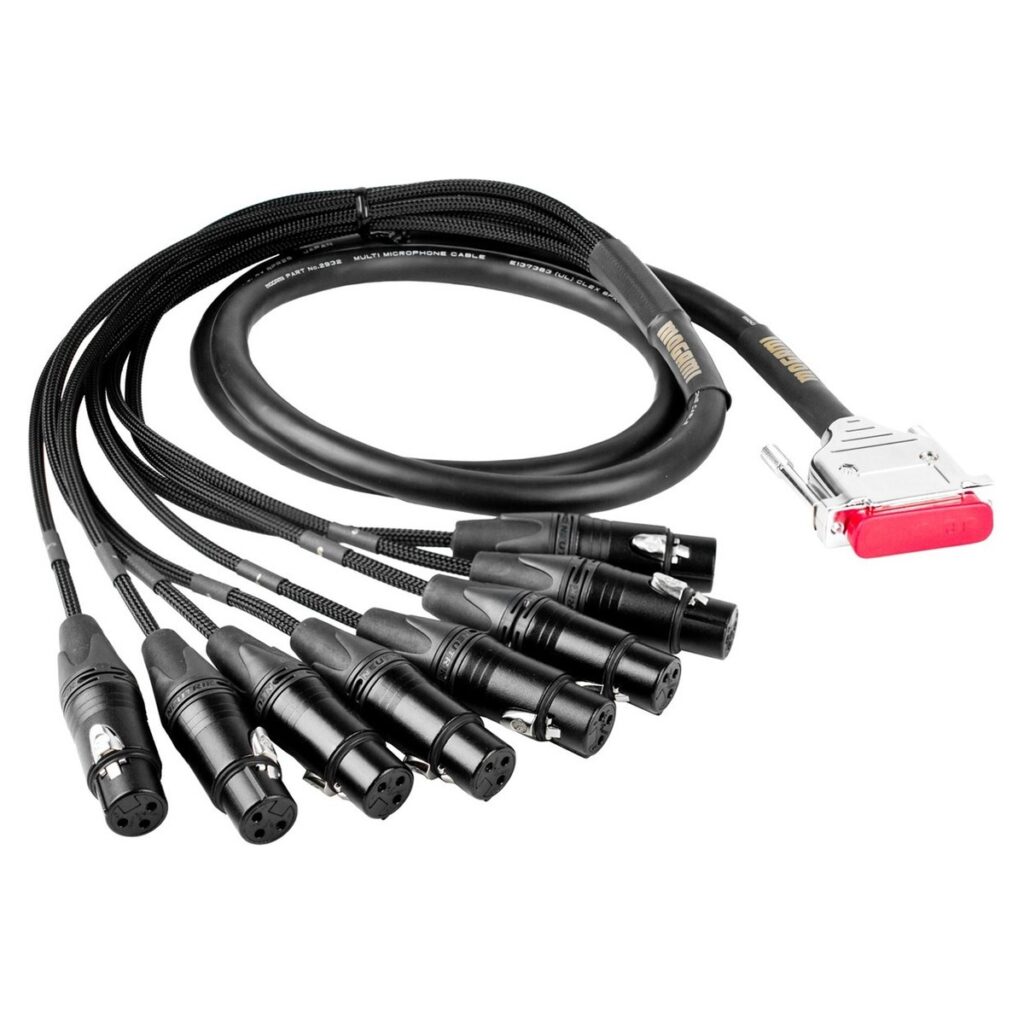 Mogami 2932 Multicore Cable with DB25 and 8 Neutrik Female XLR 5m