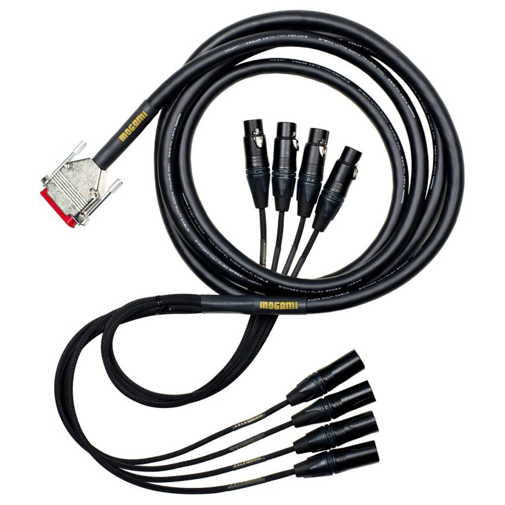 Mogami 3162 Digital Multicore DB25 to 8 Neutrik XLR (Tascam PT) 3m