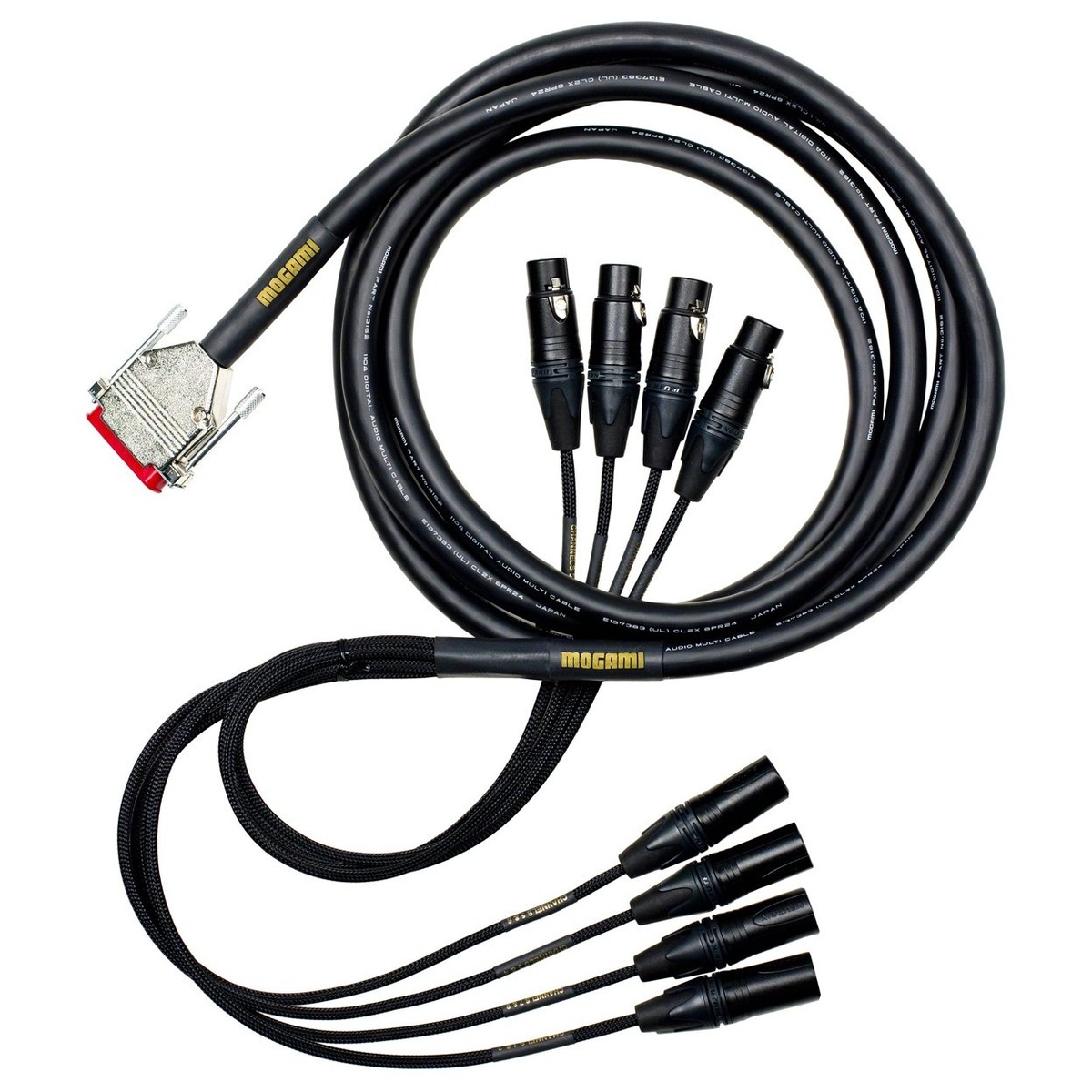 Mogami 3162 Digital Multicore DB25 to 8 Neutrik XLR (Tascam PT) 3m - Image 1