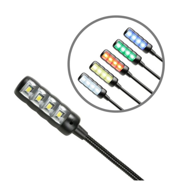 Adam Hall SLED ULTRA USB Gooseneck Lamp with Selectable Colours - Image 4