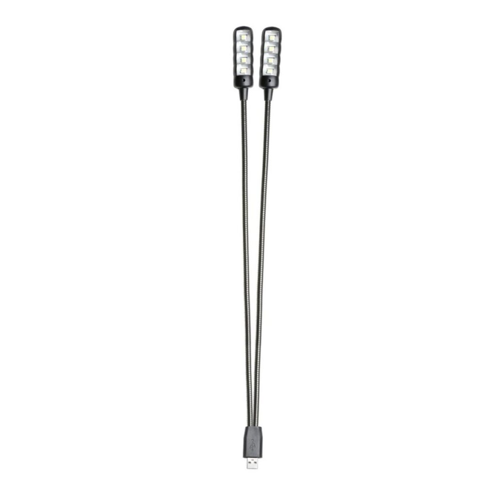 Adam Hall SLED ULTRA Dual USB Gooseneck Lamp