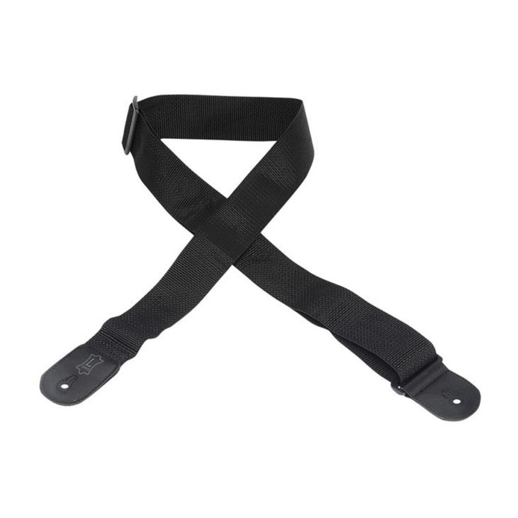 Levys M8POLY-BLK 2" Polypropylene Guitar Strap w/ Poly Ends Black