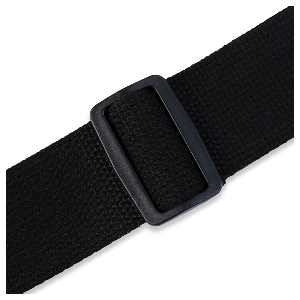 Levys MC8-BLK 2" Cotton Guitar Strap w/ Leather Ends Black - Image 3