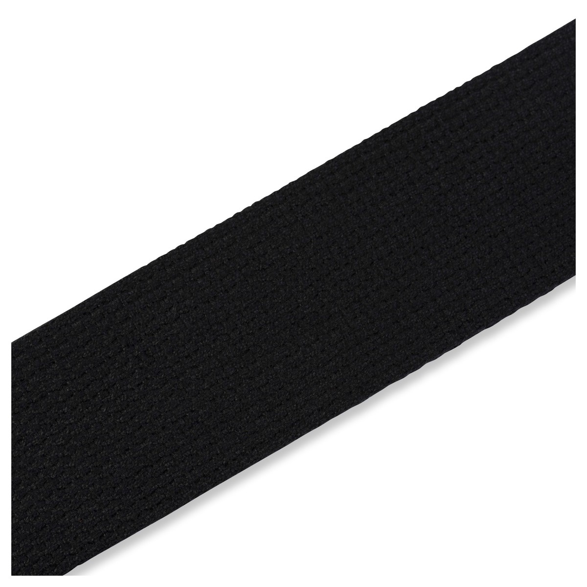 Levys MC8-BLK 2" Cotton Guitar Strap w/ Leather Ends Black - Image 4