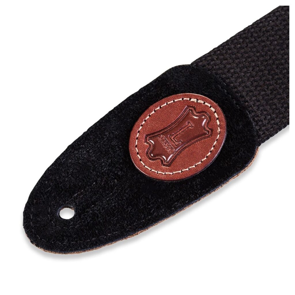 Levys MSSC8-BLK 2" Cotton Guitar Strap Black
