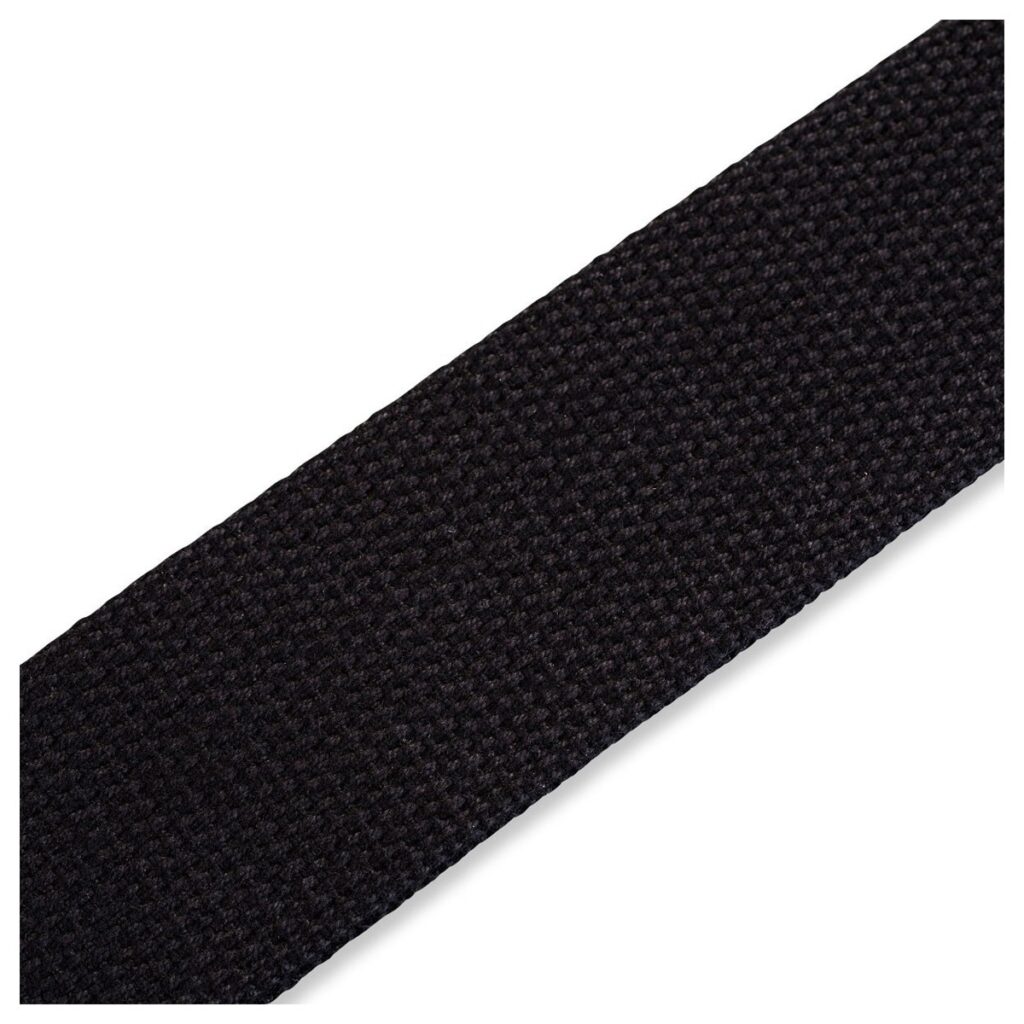 Levys MSSC8-BLK 2" Cotton Guitar Strap Black