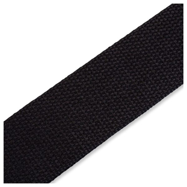 Levys MSSC8-BLK 2" Cotton Guitar Strap Black - Image 4