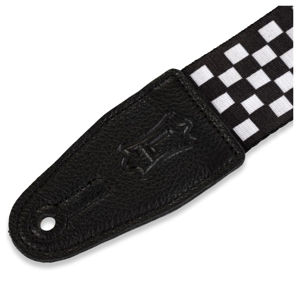 Levys MP-28 2" Polyester Guitar Strap Black/White Chequered