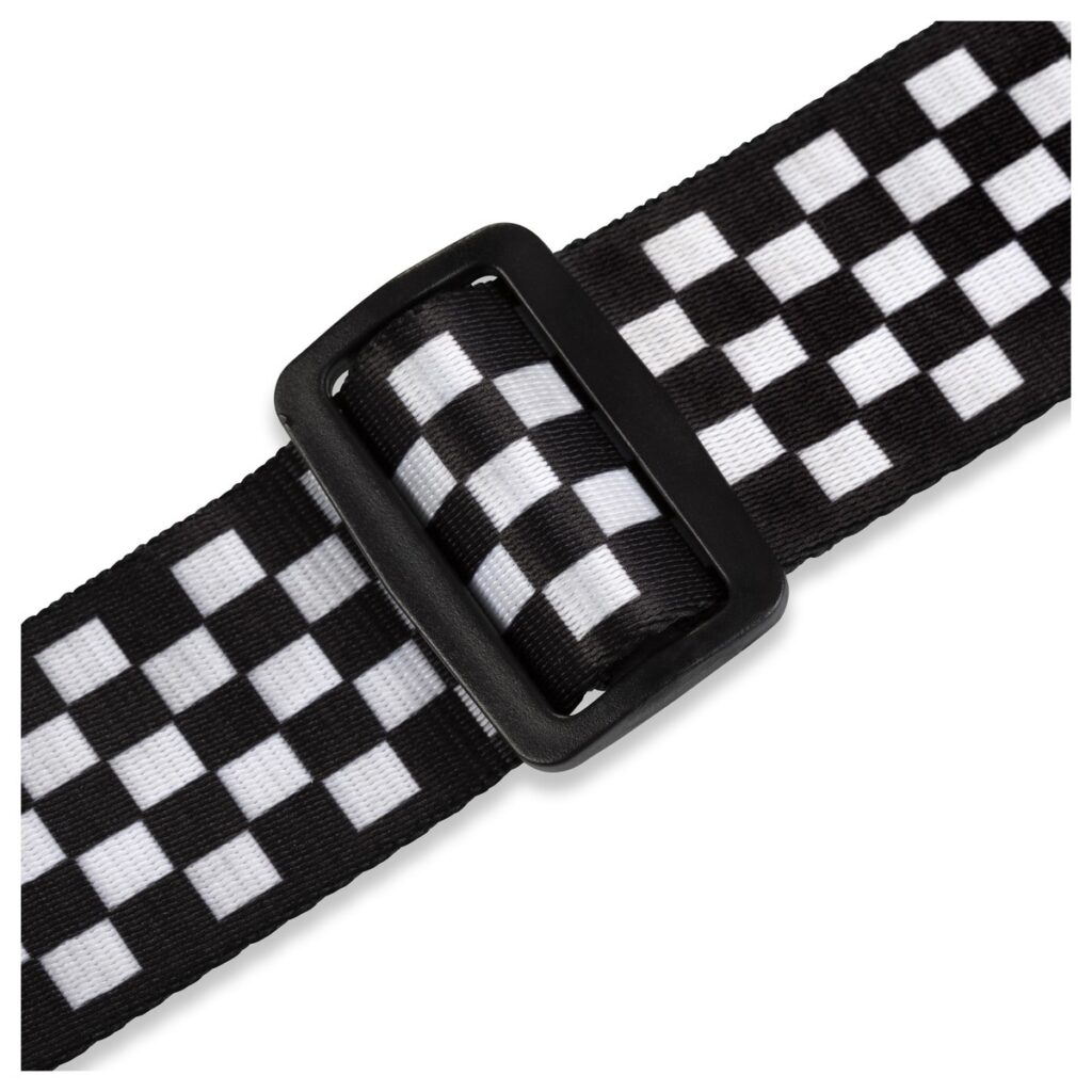 Levys MP-28 2" Polyester Guitar Strap Black/White Chequered