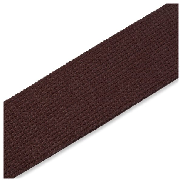 Levys MC8-BRN 2" Cotton Guitar Strap w/ Leather Ends Brown - Image 4