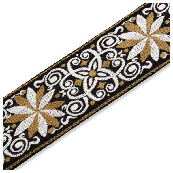 Levys M8HT-13 2" Hootenanny Guitar Strap Yellow Flower - Image 4