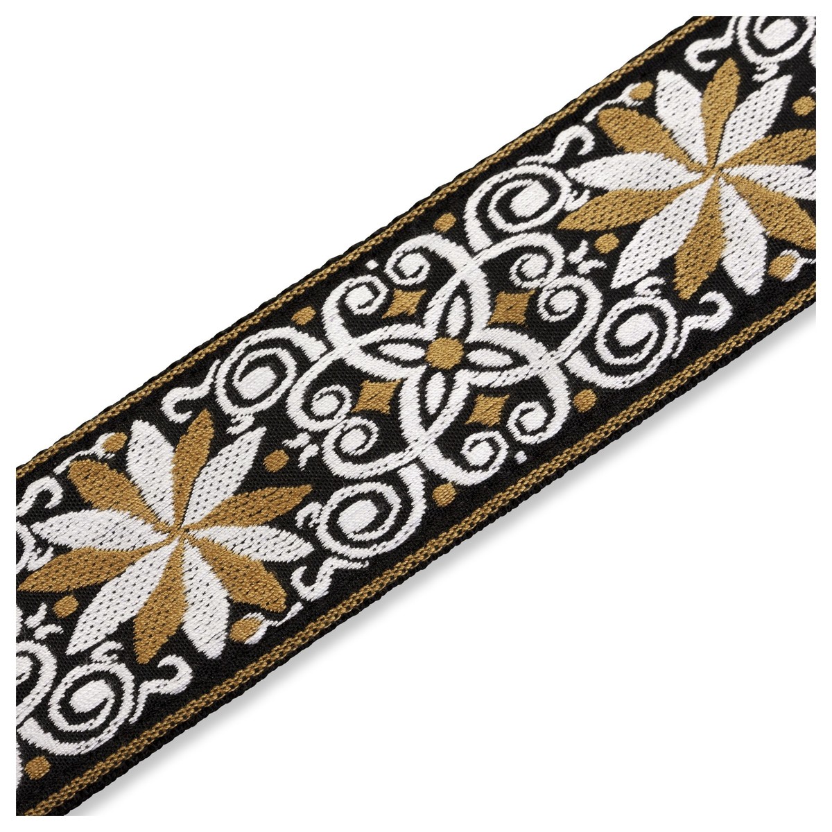 Levys M8HT-13 2" Hootenanny Guitar Strap Yellow Flower - Image 4