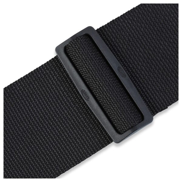 Levys M8P3-BLK 3" Polypropylene Guitar Strap Black - Image 2