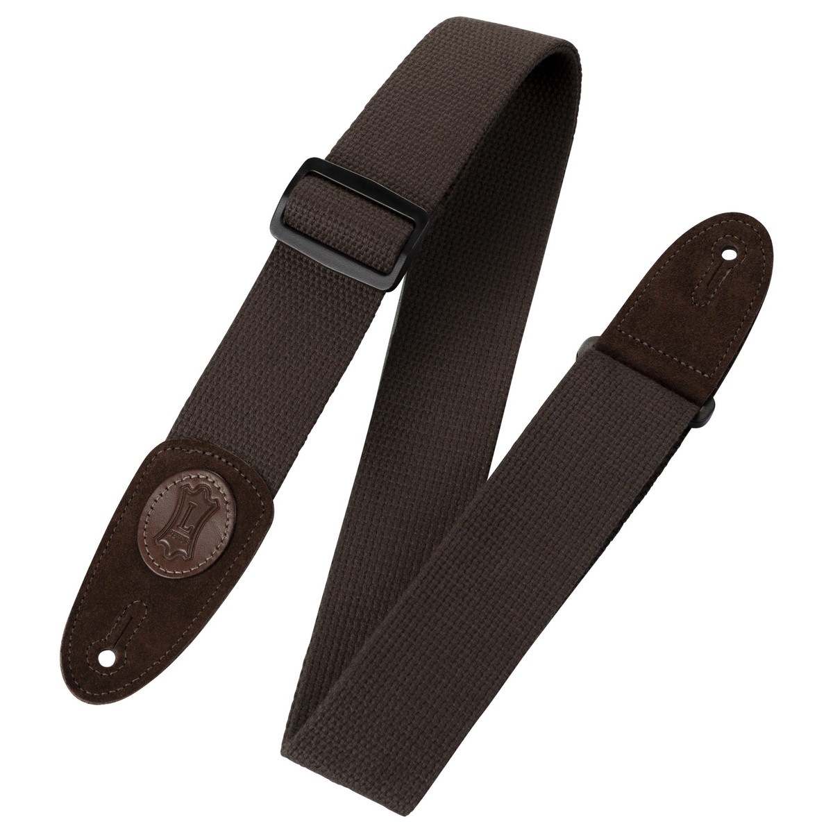 Levys MSSC8-BRN 2" Cotton Guitar Guitar Strap Brown - Image 1