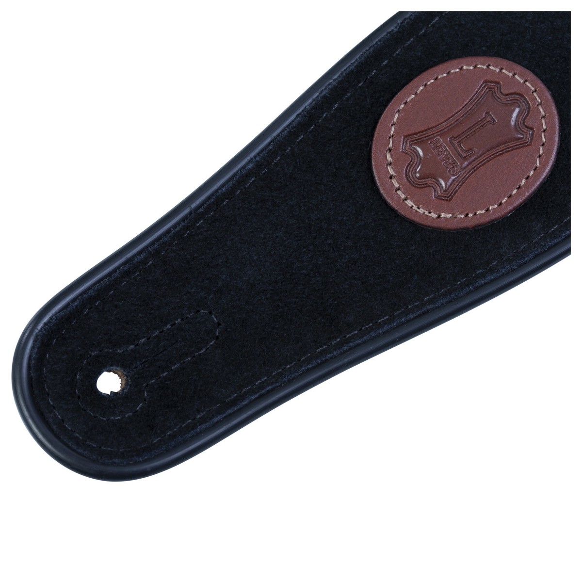 Levys MSS3-BLK 2.5" Suede Leather Guitar Strap Black - Image 3