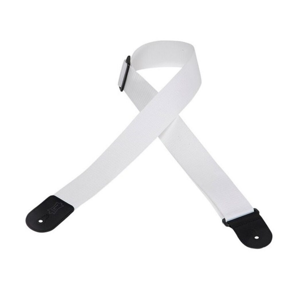 Levys M8POLY-WHT 2" Polypropylene Guitar Strap w/ Poly Ends White