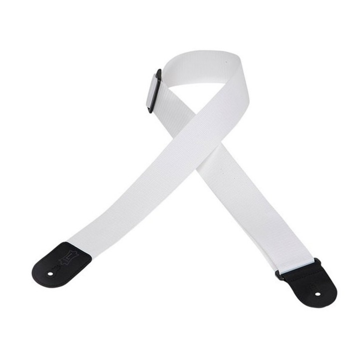 Levys M8POLY-WHT 2" Polypropylene Guitar Strap w/ Poly Ends White - Image 1