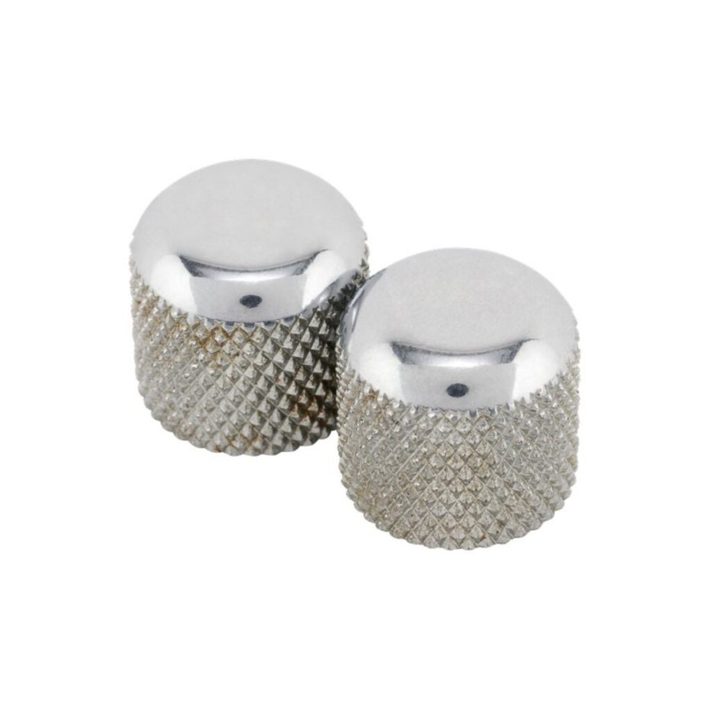 Fender Road Worn Telecaster Dome Knobs Chrome (2)