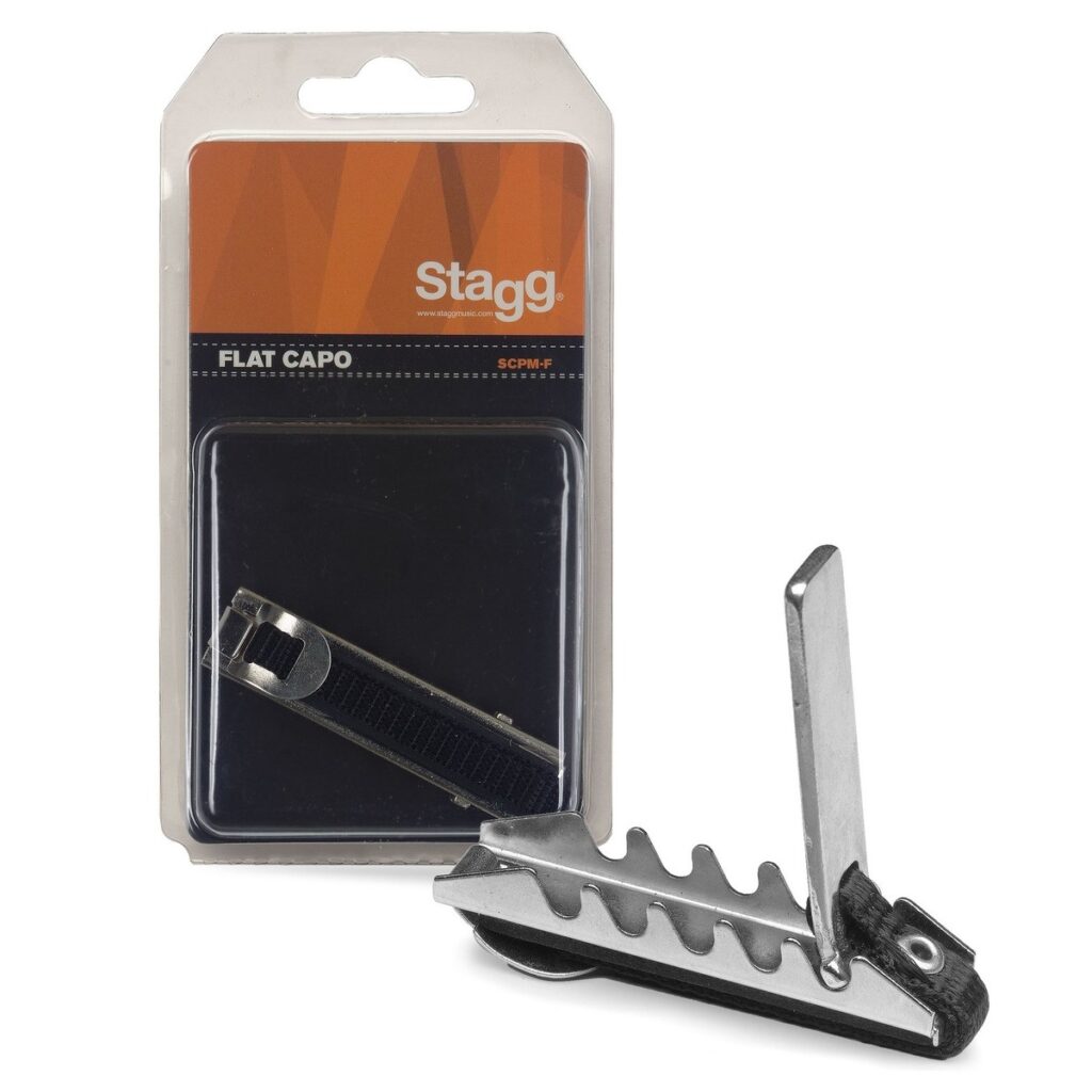 Stagg Flat Metal Capo 20 for Classical Guitar