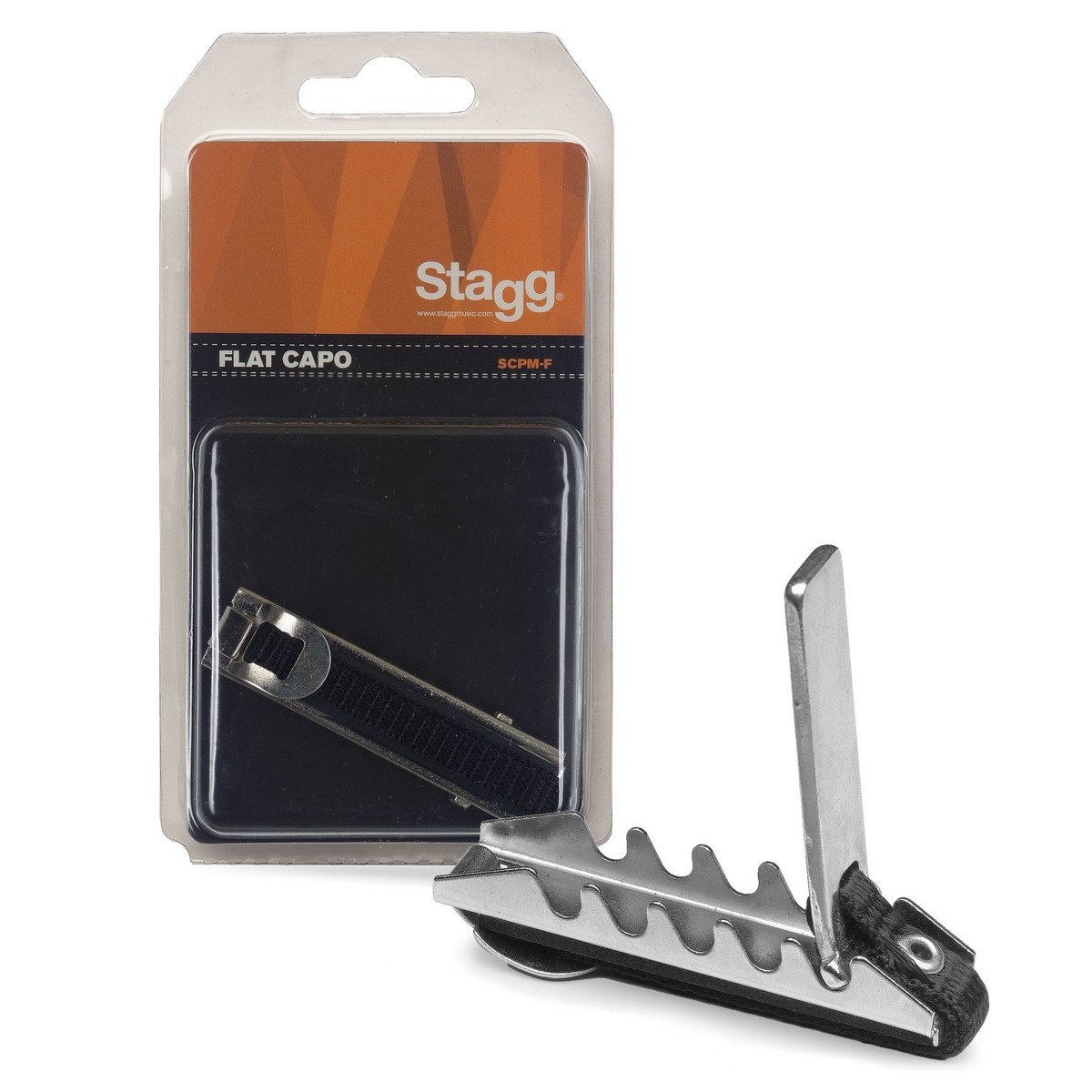 Stagg Flat Metal Capo 20 for Classical Guitar - Image 1
