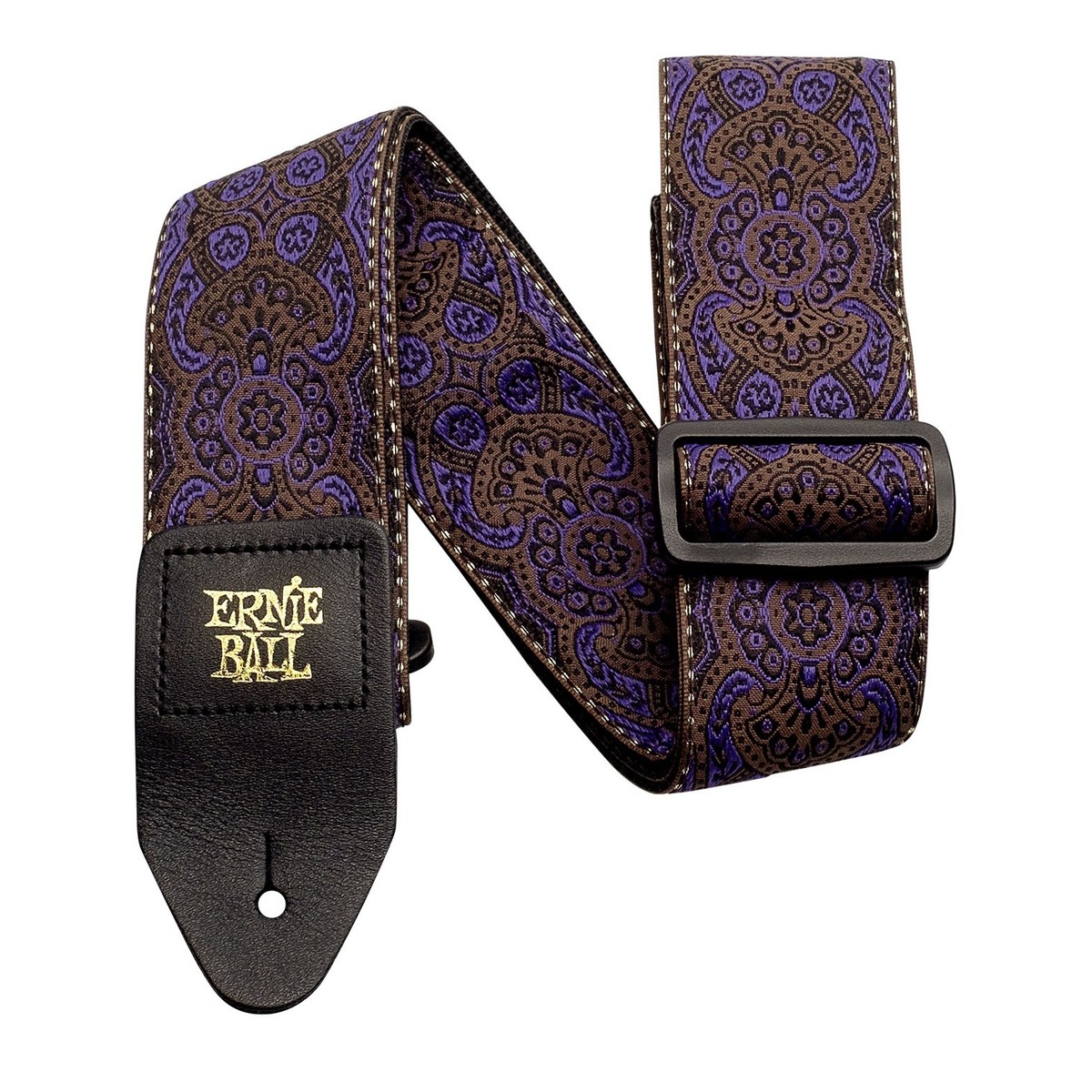 Ernie Ball P04164 Jacquard Strap Purple Paisley - Image 1