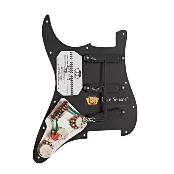Lace Sensor Gold Loaded Pickguard SSS Black - Image 2