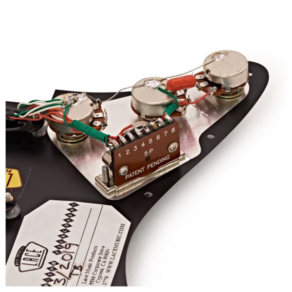 Lace Sensor Gold Loaded Pickguard SSS Black - Image 3