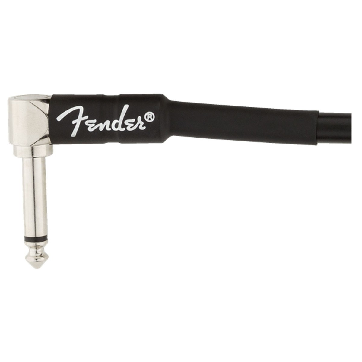 Fender Professional 1ft Angle Instrument Cable Black - Image 2