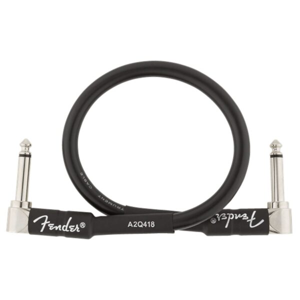 Fender Professional 1ft Angle Instrument Cable Black - Image 3