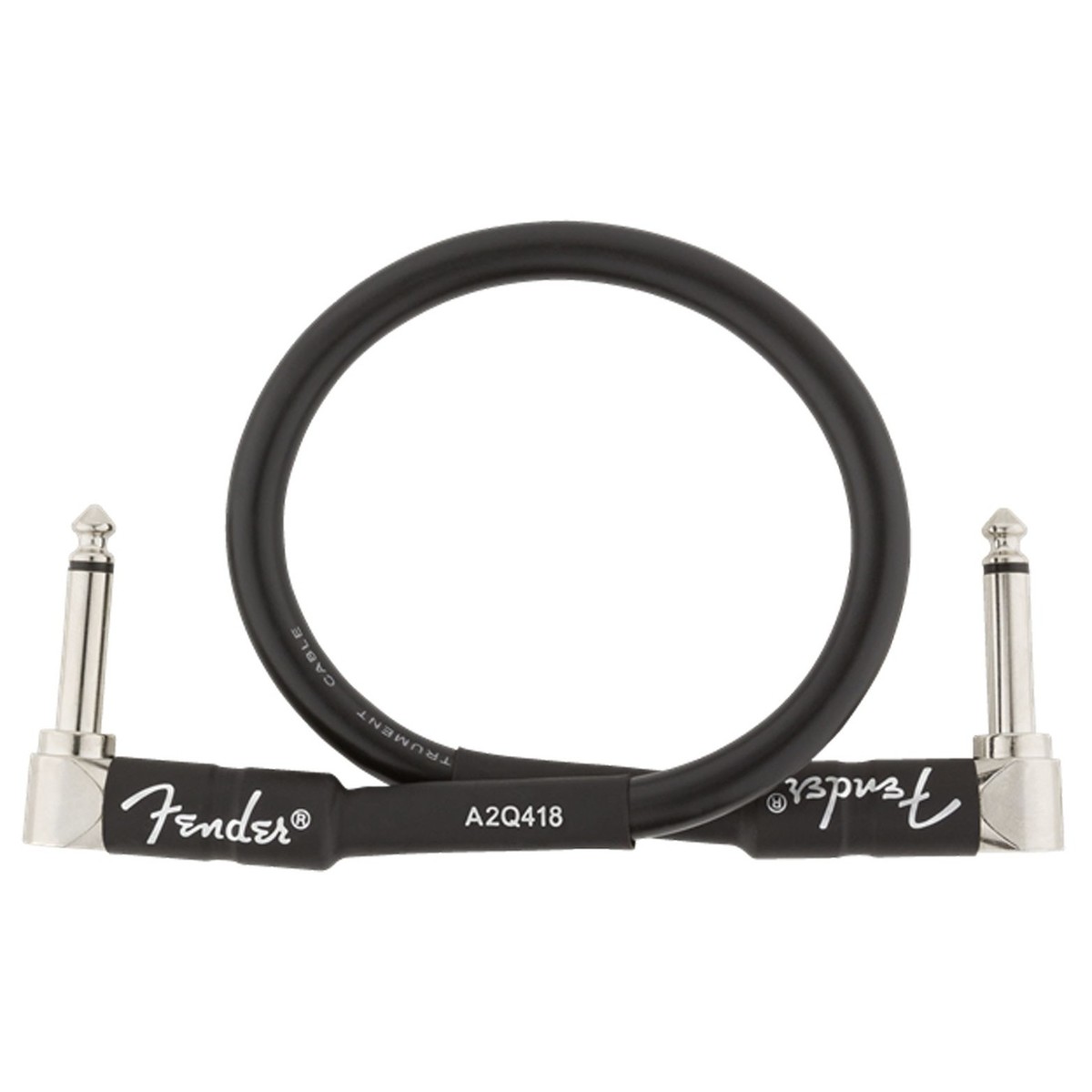 Fender Professional 1ft Angle Instrument Cable Black - Image 3